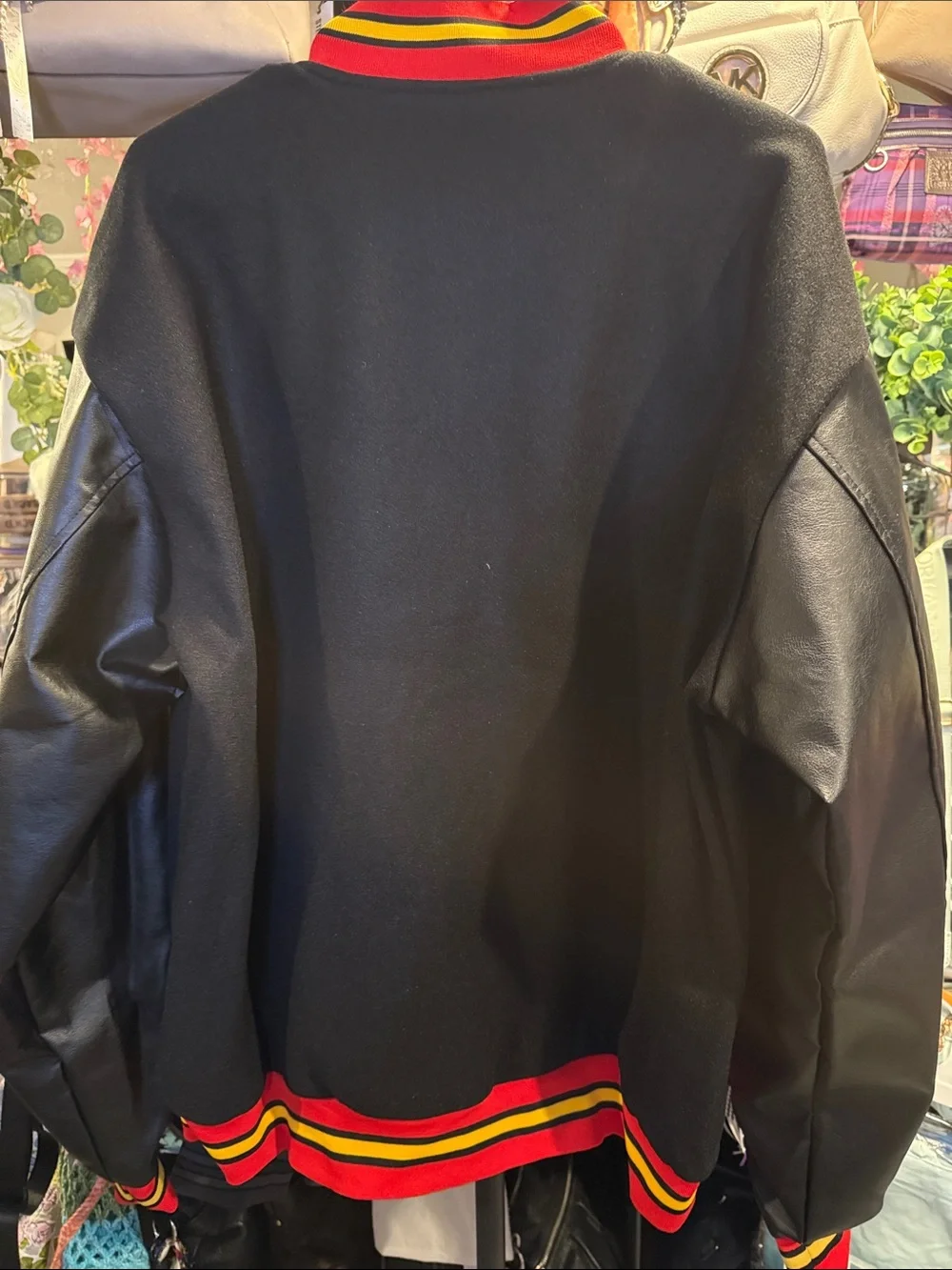 This item is an Allen Iverson "The Answer" tribute varsity letterman jacket. - Picture 10 of 10